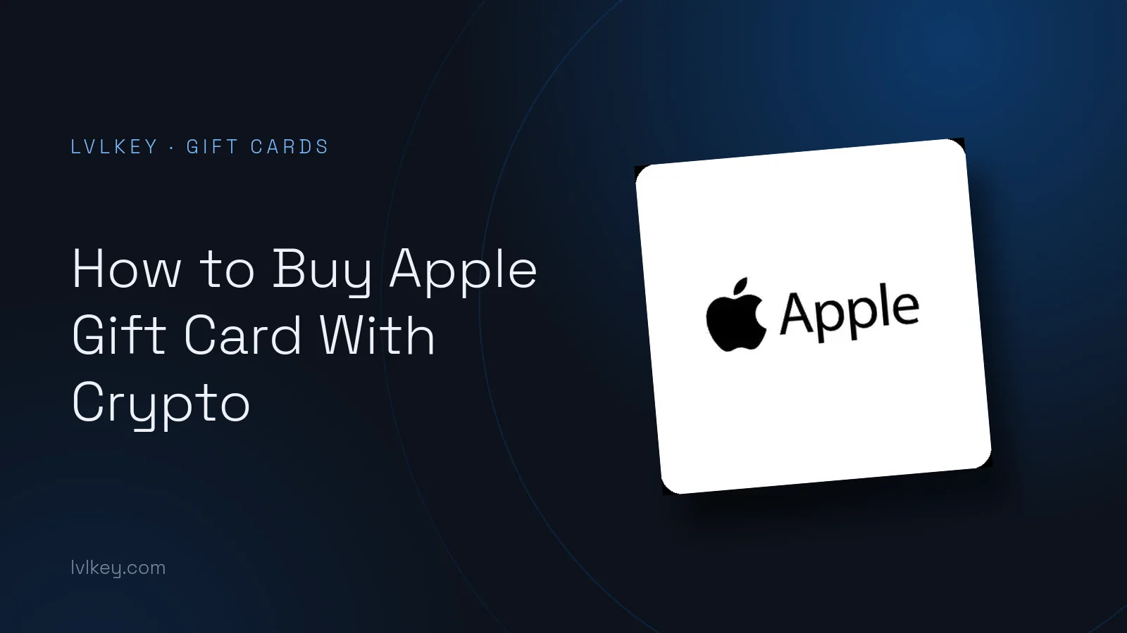 How to Buy Apple Gift Card With Crypto