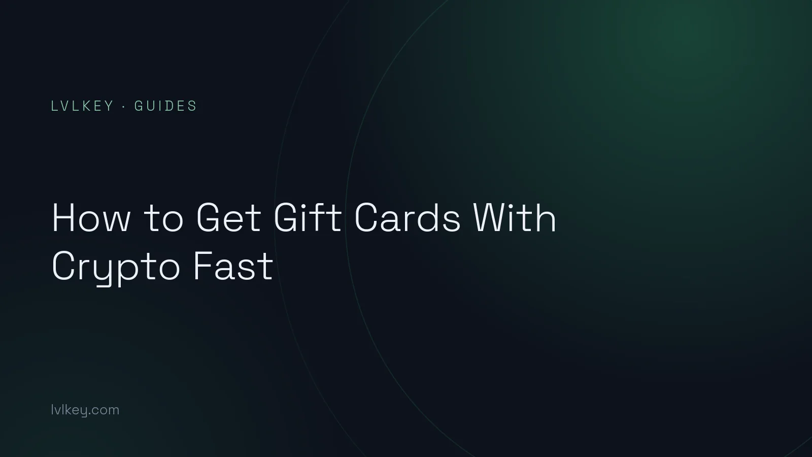 How to Get Gift Cards With Crypto Fast